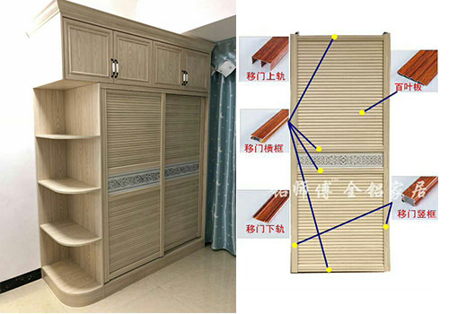 臥室全鋁合金移門(mén)衣柜