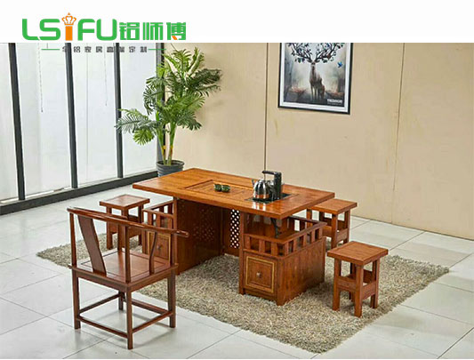 鋁師傅全鋁家具茶幾圖片效果圖