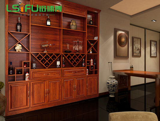 鋁師傅客廳全鋁酒柜定制裝修效果圖
