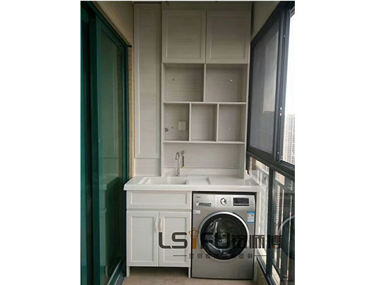 智能全鋁洗衣機浴室柜效果圖