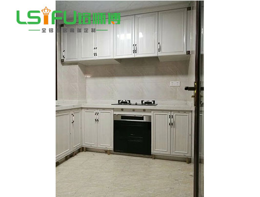 鋁師傅白色全鋁櫥柜安裝效果圖片