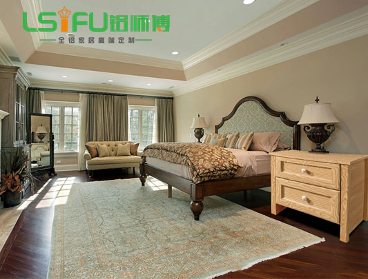 鋁師傅臥室全鋁床頭柜裝修效果圖