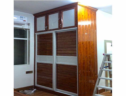 鋁師傅整體全鋁家具兩開移門衣柜裝修效果圖 鋁師傅整體全鋁家具兩開移門衣柜裝修效果圖