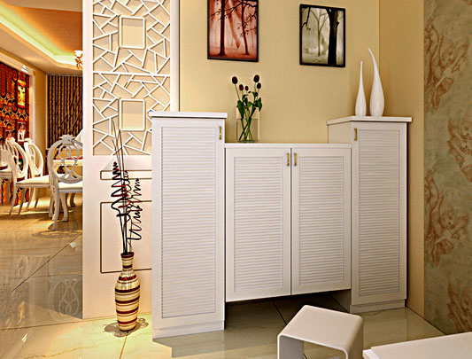 鋁師傅定做整體全鋁鞋柜圖片