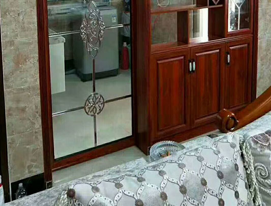 鋁師傅全鋁家具墻邊隔斷屏風(fēng)柜圖片