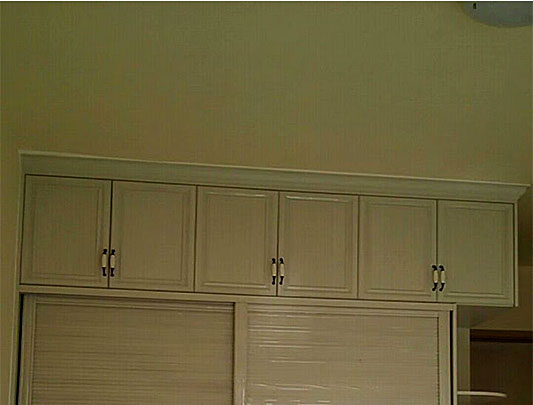 鋁師傅定做整體兩扇移門(mén)全鋁衣柜圖片