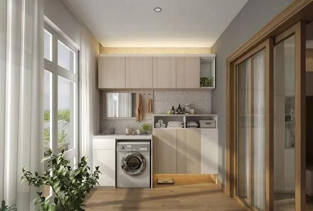 陽臺洗衣區(qū)如何設(shè)計的更高檔？